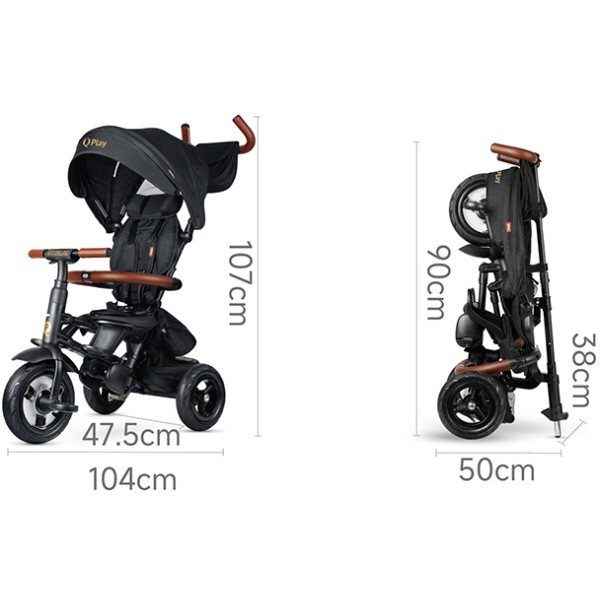 Фото - Триколісний велосипед Qplay Rito Deluxe Green (S380-17RitoDeluxeGreen)